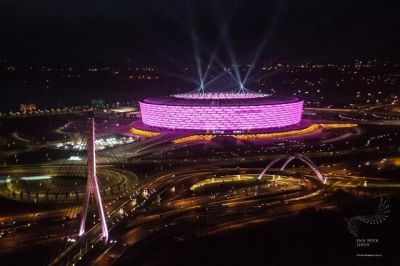 Olimpiya Stadionunun gecə görüntüləri - FOTO