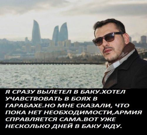 Zabit Səmədov Qarabağda vuruşmaq üçün Bakıya gəldi – FOTO