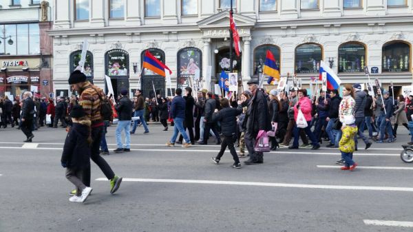 Sankt-Peterburqda ermənilərlə azərbaycanlılar arasında insident yaşanıb - VİDEO