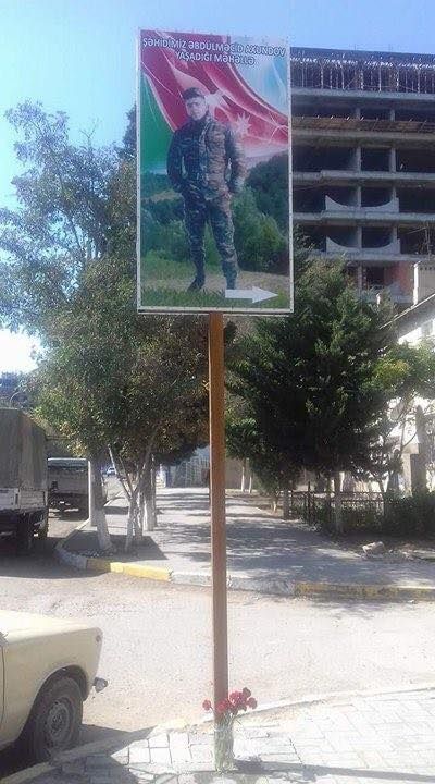 Sumqayıtda şəhid plakatları sökülür - FOTO