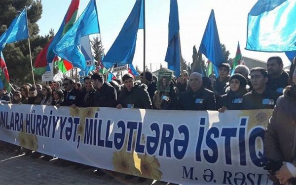Müsavat Novxanıda aksiya keçirdi