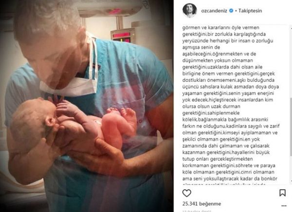Özcan Dəniz ilk dəfə oğlunun şəklini paylaşdı - FOTO