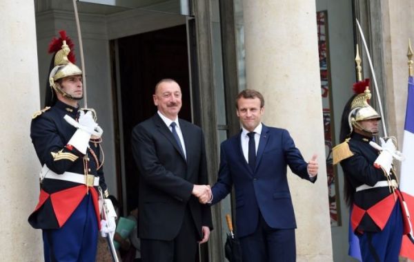 İlham Əliyev Fransa prezidenti ilə görüşüb - FOTOLAR