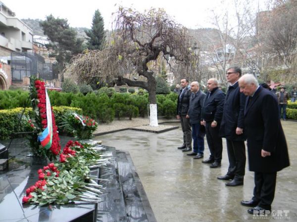 Gürcüstanda ümummilli lider Heydər Əliyevin xatirəsi anılıb -FOTO