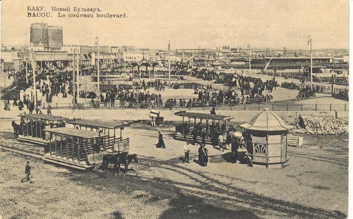 Keçmiş Bakıya atlı tramvay ilə səyahət - FOTO