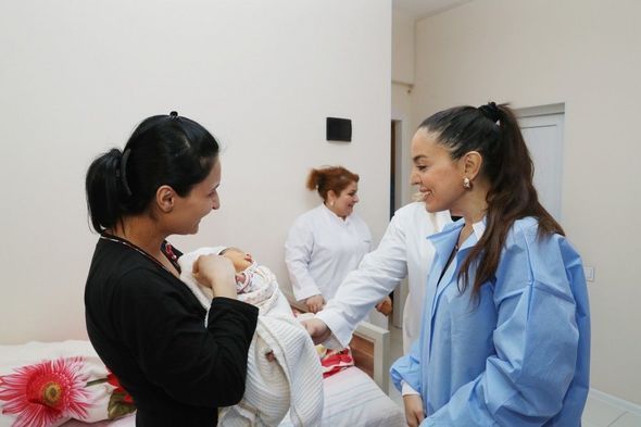 Leyla Əliyeva Sabunçu rayonundakı 2 saylı doğum evini ziyarət edib - FOTO