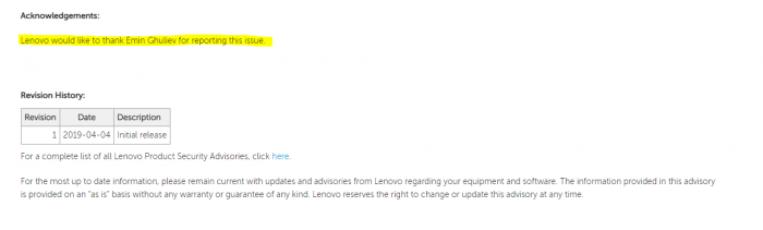 Azərbaycanlı ekspert "Lenovo" kompüterlərində kritik boşluq aşkarladı