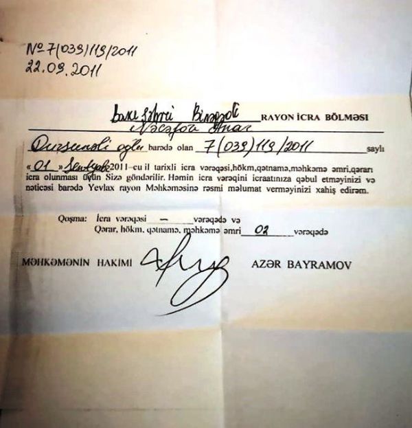 Yevlax Rayon Məhkəməsinin tragikomik “cərimə labirinti”i: “Vaxtında xəbərdarlıq edilsəydi...”