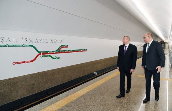 İlham Əliyev “Xətai” metrostansiyasının açılışında - FOTO