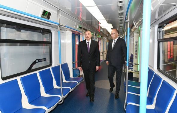 İlham Əliyev “Xətai” metrostansiyasının açılışında - FOTO