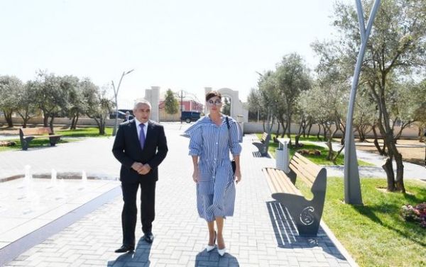 Mehriban Əliyeva Kürdəxanıda - FOTO