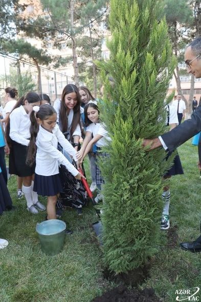 Leyla Əliyevanın təşəbbüsü ilə daha bir həyət abadlaşdırıldı - FOTO