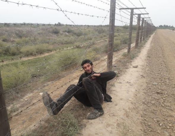 İran-Azərbaycan sərhədində insident: Sərhədçi bıçaqlandı - FOTO