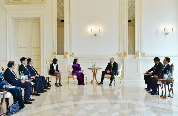 İlham Əliyev Vyetnamın vitse-prezidentini qəbul etdi - FOTO