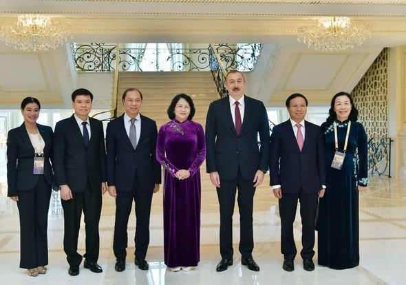İlham Əliyev Vyetnamın vitse-prezidentini qəbul etdi - FOTO
