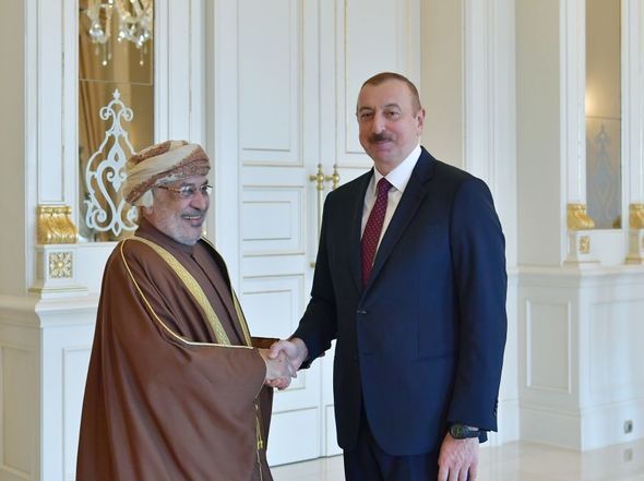 İlham Əliyev Omanın Dövlət Şurasının sədrini qəbul etdi - FOTO