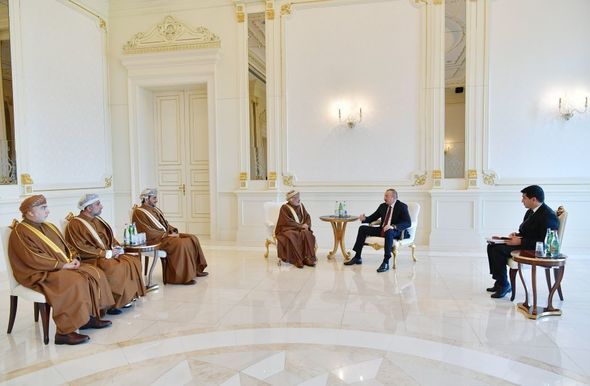 İlham Əliyev Omanın Dövlət Şurasının sədrini qəbul etdi - FOTO