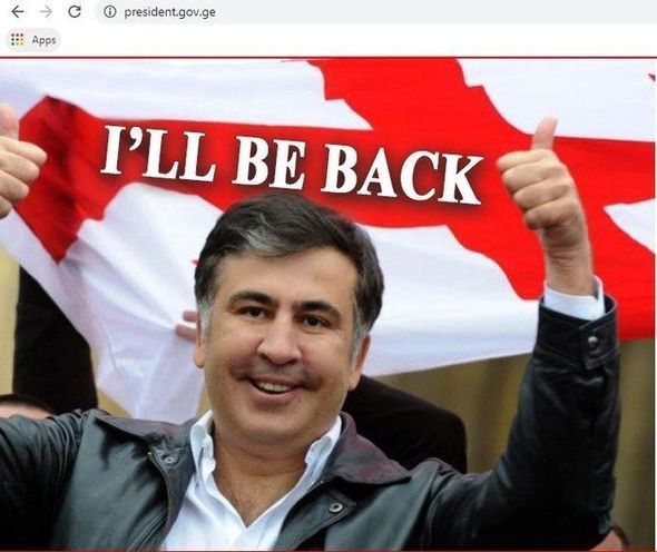 Saakaşvilinin şəkli Gürcüstan prezidentinin saytında göründü: “Mən qayıdacağam” - FOTO