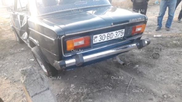 İmişlidə qatar “Jiquli” ilə toqquşub - FOTO