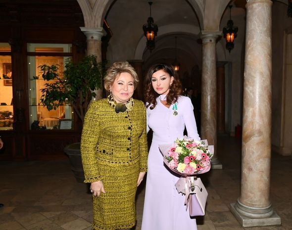 Mehriban Əliyeva və Valentina Matviyenko birgə şam ediblər - FOTO