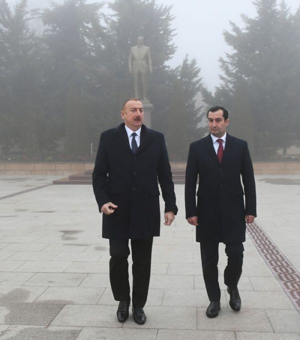İlham Əliyev Şamaxı rayonuna səfərə gəlib