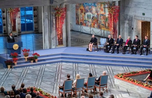 İsveçdə Nobel mükafatının təqdimatı mərasimi keçirildi - FOTO