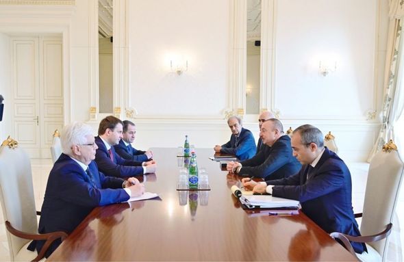 Prezident rusiyalı naziri qəbul etdi - YENİLƏNİB + FOTO