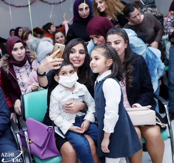 Leyla Əliyeva Hematologiya və Transfuziologiya İnstitutunda müalicə alan uşaqlarla görüşüb - FOTO