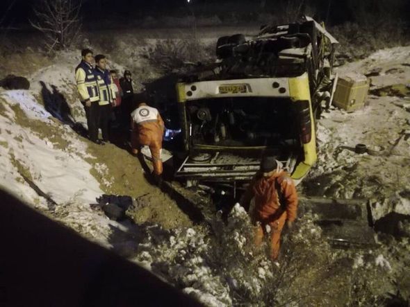 Təbrizə gedən avtobus qəzaya uğradı: doqquz ölü, onlarla yaralı - FOTO