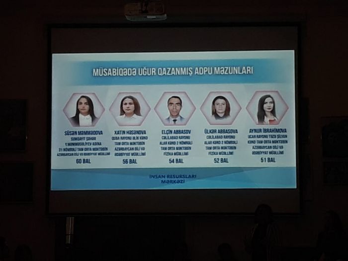 ADPU-nun məzunları olan fəal müəllimlərlə tələbələr bir araya gəldi - FOTO