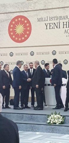 DTX rəisi Türkiyə prezidenti ilə görüşdü - MİT-in yeni binasının açılışında...