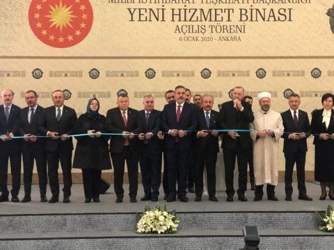 DTX rəisi Türkiyə prezidenti ilə görüşdü - MİT-in yeni binasının açılışında...