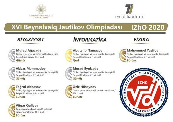 Məktəblilər olimpiadada qızıl medal qazandı - FOTO