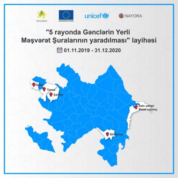 “5 rayonda Gənclərin Yerli Məşvərət Şuralarının yaradılması” layihəsi