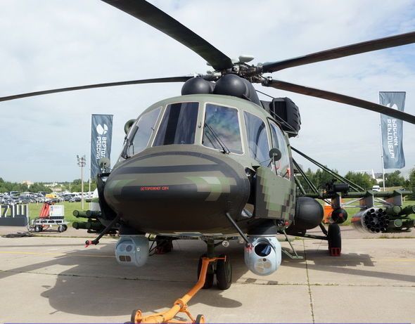 Rusiya “Mi-8” helikopterini “uçan tank”a çevirir - FOTO