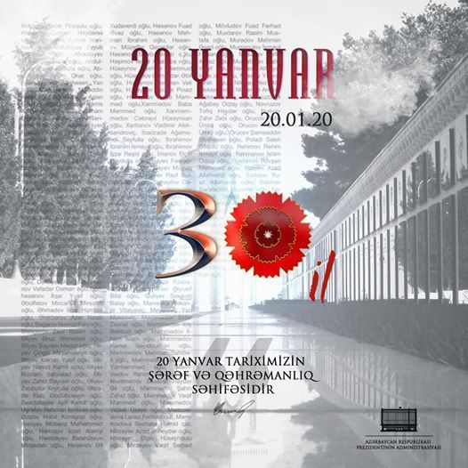 İlham Əliyev: 20 Yanvar tariximizin şərəf və qəhrəmanlıq səhifəsidir - FOTO