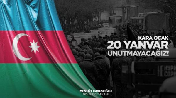 Mövlud Çavuşoğludan 20 Yanvarla bağlı paylaşım - FOTO