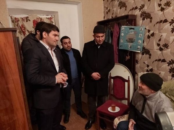 Güloğlan Cabbarov Qarabağ veteranın ziyarət etdi-FOTO