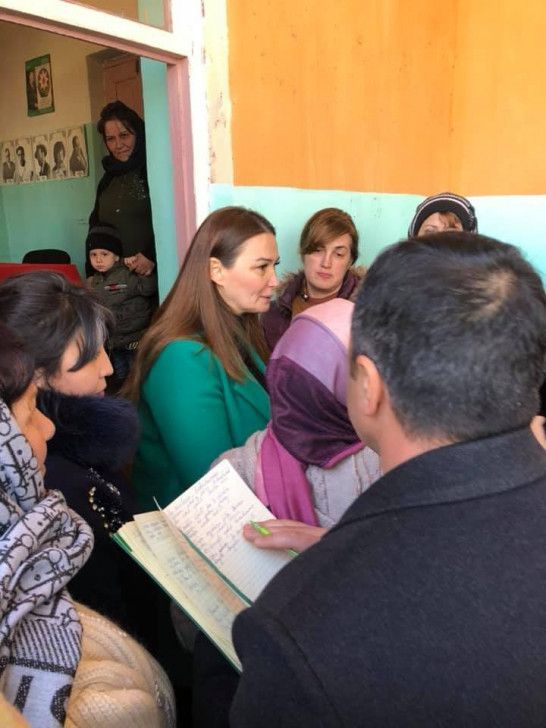 Qənirə Paşayeva Dönük Qırıqlı kəndində seçicilərlə görüşüb - FOTOLAR