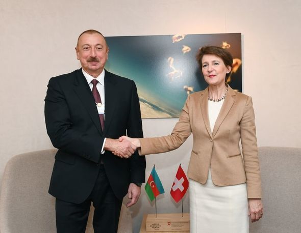 İlham Əliyev İsveçrə Prezidenti ilə görüşüb - YENİLƏNİB + FOTO