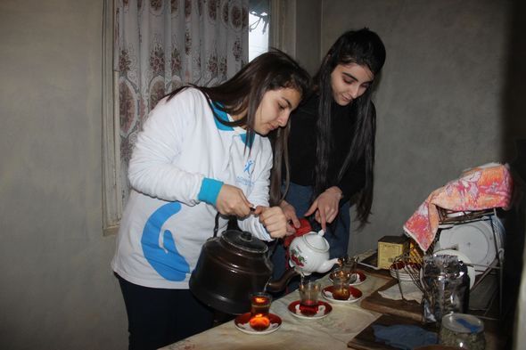“Könüllü qonaq” Biləsuvarda - FOTO