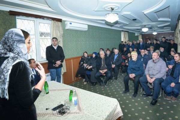 Könül Nurullayevanın seçicilərlə görüşünə Rövnəq Abdullayev də qatıldı — FOTOLAR