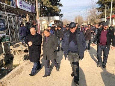 Çingiz Qənizadənin seçiciləri ilə izdihamlı görüşləri - Fotolar