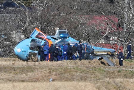 Yaponiyada polis helikopteri qəzaya uğrayıb - FOTO