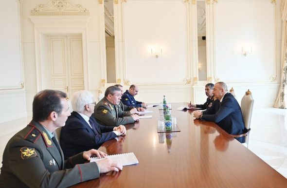 İlham Əliyev Valeri Gerasimovu qəbul etdi - FOTO