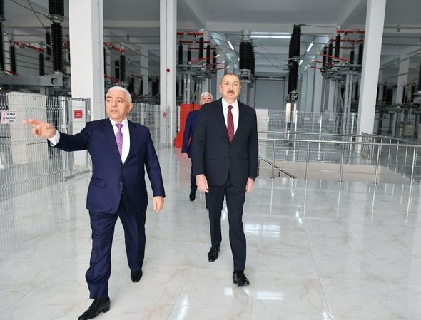 İlham Əliyev “Dübəndi” yarımstansiyasının açılışında - YENİLƏNİB + FOTO