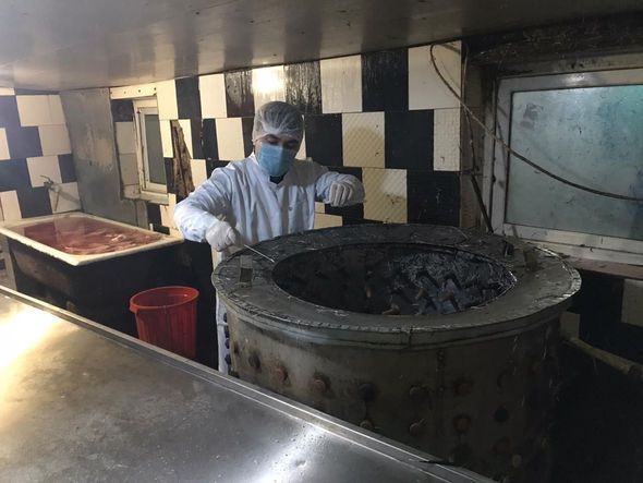 Bakıda quş əti emalı müəssisəsində iyrənc mənzərə - FOTO