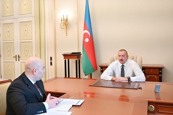 İlham Əliyev Vüsal Kərimlini qəbul etdi - FOTO