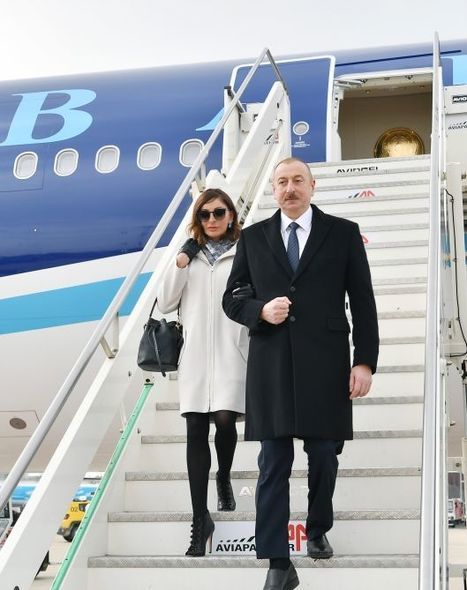 İlham Əliyev və Mehriban Əliyeva İtaliyaya getdilər