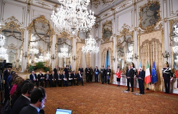 Azərbaycan və İtaliya prezidentləri mətbuata bəyanatlarla çıxış ediblər - FOTO